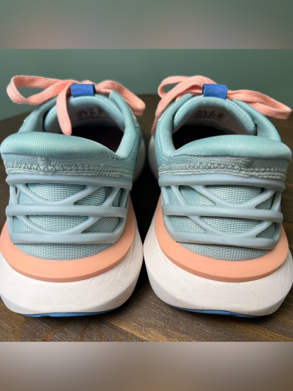 KIZIK Athens 2 Sneakers Women 10 Surf Spray Blue Pink Lace Up Athletic Shoes - Picture 6 of 12